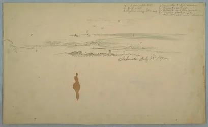 Cloudy Sky over Outlined Hills, Ecuador, July 23, 1857