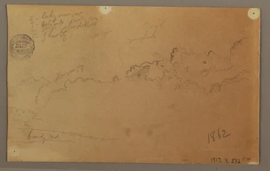 Drawing, Cloudy Sky, 1863