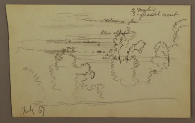 Drawing, Cloudy Sky, 1867