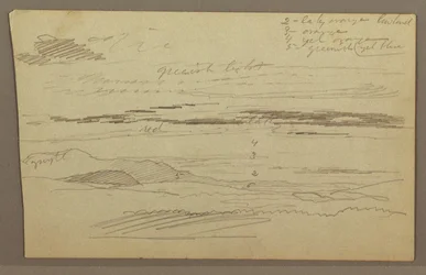 Drawing, Cloudy Sky, possibly 1860s