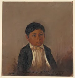 Colombia, Barranquilla, portrait of boy, May 1853