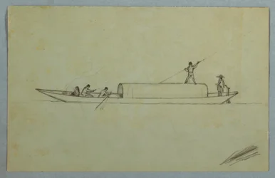 Covered Canoe, Probably South American, 1853 or 1857