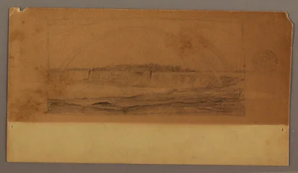 Double Rainbow over the Falls, Niagara River, possibly 1858