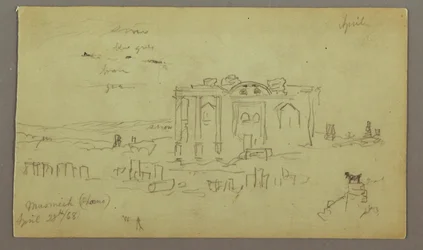Facade of the Parrelorium, April 28, 1868