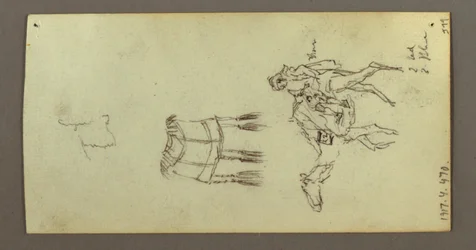 Figure and Camel Studies, February 22, 1868