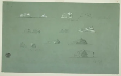 Floating Icebergs, July 1, 1859