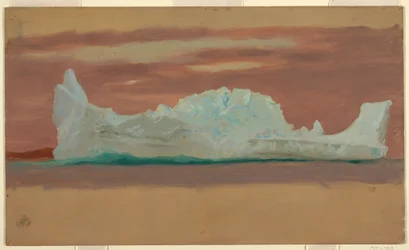 Floating Icebergs under Cloudy Skies, Newfoundland, July 1859