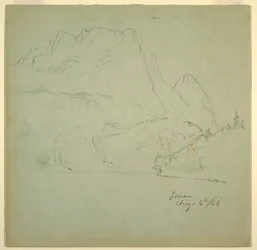 From one of the Gosau Lakes, Salzkammergut, August 6, 1868