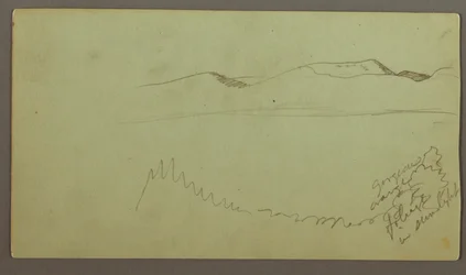 Hill Range Across a Plain, possibly 1868