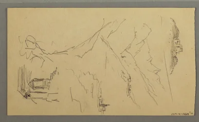 House, Bridge, Castle, Rooftops, August 1868