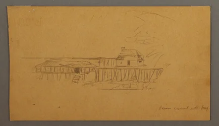 House and Dock, possibly 1859