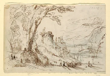 Imaginary Landscape with Classical Ruins, ca. 1845