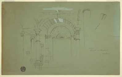 Interior, Temple at Mismiyeh, Syria, April 28, 1868