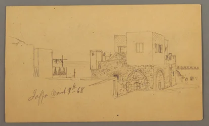 Jaffa Street Corner, Palestine [Tel Aviv, Israel], March 9, 1868