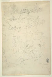 Kaaterskill Falls, Catskill Mountains, New York, July 1844