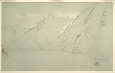 Königssee from the Falkenstein, July 1868