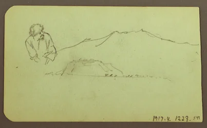 Landscape; Verso: Figure, Landscape, 1883