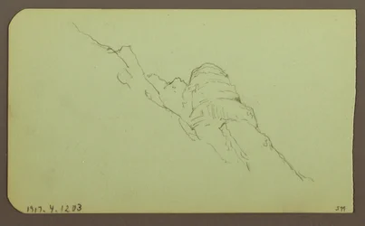 Landscape; Verso: Mountainside, 1883