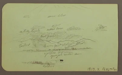 Landscape with Church; Verso: Landscape, 1883