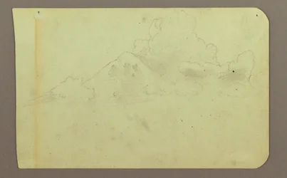 Landscape with Clouds; Verso: Mountain, 1883