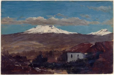 Mount Chimborazo Shown From Riobamba, Ecuador, 1857