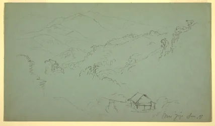 Mountain Landscape, House, "near Jorje," Ecuador, June 1857