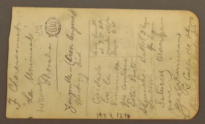 Mountain Landscape; Verso: Inscriptions, 1885