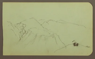 Mountain Landscape; Verso: Landscape, 1883