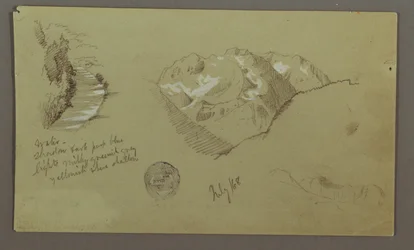 Mountain Peaks, River, July 1868
