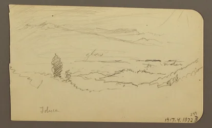 Mountain landscape, Toluca; Verso: Mountain, Toluca, April 20, 1885