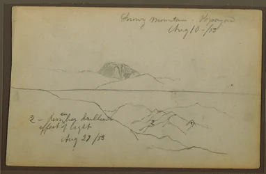 Mountains, Popayan, Colombia, August 1853