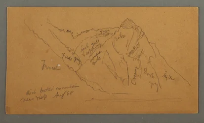 Mountains from the Valais, Pennine Alps, August 1868