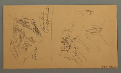 Mountains from the Valais, Pennine Alps, August 1868