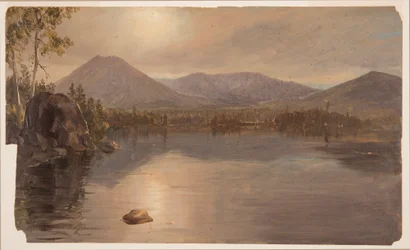 Mounts Katahdin and Turner from Lake Katahdin, Maine, 1855–60