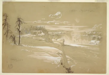 Niagara Falls in Winter, March 21, 1856