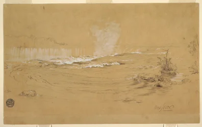 Niagara: The Canadian Falls and Goat Island, October 1856
