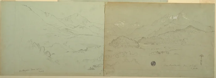Panoramic view of Unter-Schönau, 1868
