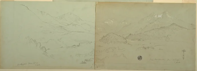 Panoramic view of Unter-Schönau, 1868