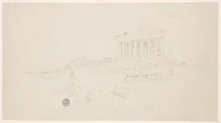 Parthenon and Erectheion, Athens, April 1869