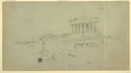 Parthenon and Erectheion, Athens, April 1869