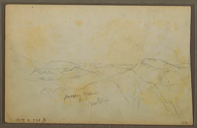 Popayan, Colombia; Verso: Mountain Landscape, Colombia, August 9, 1853