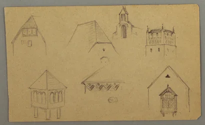 Roof Studies, Austria (?), 1868