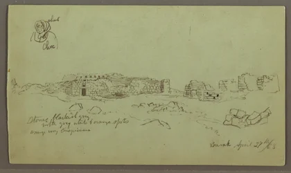 Ruins, Figure Study, April 27, 1868