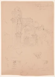 Ruins of St. George Church, Lydda [present day Lod], February 7, 1868