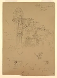 Ruins of St. George Church, Lydda [present day Lod], February 7, 1868