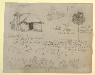 San Jose de Lapas Church, Carapata and Botanical Studies, Probably Colombia, 1853