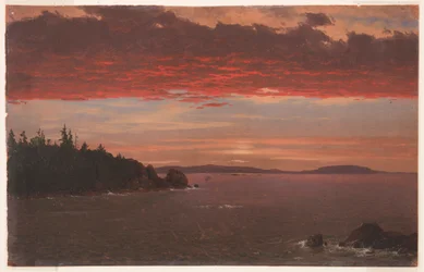 Schoodic Peninsula from Mount Desert at Sunrise, 1850-55
