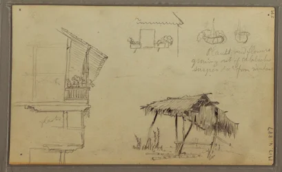 Sketches, Ecuador or Colombia; Verso: Sketches, Ecuador or Colombia, 1857