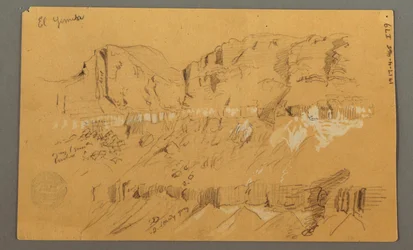 Sketches, El Yemen Valley, "Arabia", possibly 1868, February 20