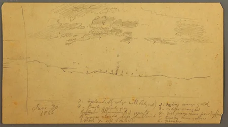 Sky Study over Ridge, June 1882